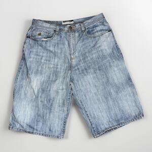Vintage Rocawear Baggy Denim Shorts Y2K Hip Hop Jean Shorts Size 35